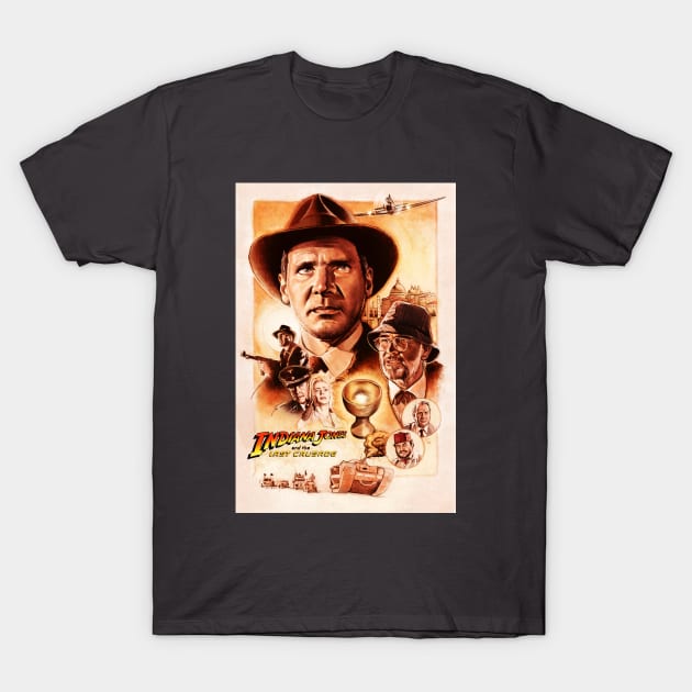 The last crusade poster - newspaper style T-Shirt by Buff Geeks Art